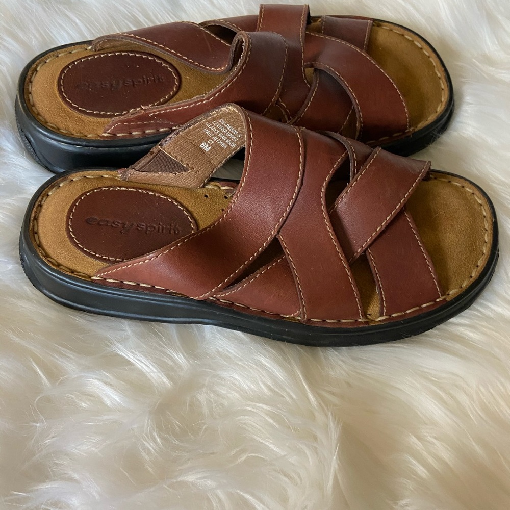 EUC Easy Spirit leather glide sandal - Picture 2 of 5